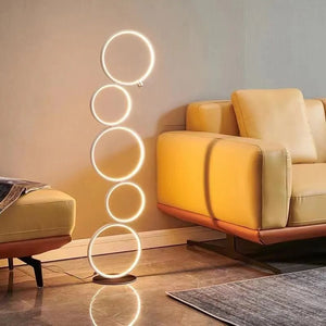 Modern LED Strip Floor Lamp For Bedroom Bedside Living Room Sofa Ambiance Vertical Table Lamp Study Reading Lights Fixtures