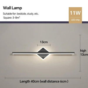 Modern LED Wall Lamp Bathroom Mirror Lamp Makeup Lamp For Living Room Bedroom Interior Decor Lighting Fixture Wall Sconce Luster