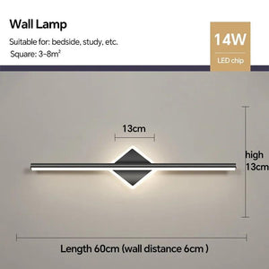 Modern LED Wall Lamp Bathroom Mirror Lamp Makeup Lamp For Living Room Bedroom Interior Decor Lighting Fixture Wall Sconce Luster