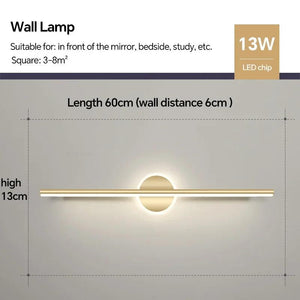 Modern LED Wall Lamp Bathroom Mirror Lamp Makeup Lamp For Living Room Bedroom Interior Decor Lighting Fixture Wall Sconce Luster