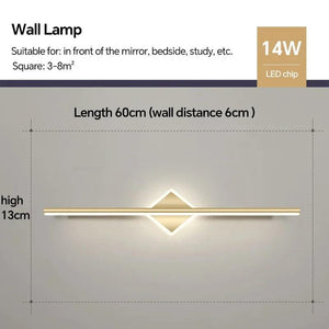 Modern LED Wall Lamp Bathroom Mirror Lamp Makeup Lamp For Living Room Bedroom Interior Decor Lighting Fixture Wall Sconce Luster