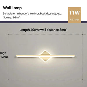 Modern LED Wall Lamp Bathroom Mirror Lamp Makeup Lamp For Living Room Bedroom Interior Decor Lighting Fixture Wall Sconce Luster