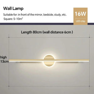 Modern LED Wall Lamp Bathroom Mirror Lamp Makeup Lamp For Living Room Bedroom Interior Decor Lighting Fixture Wall Sconce Luster