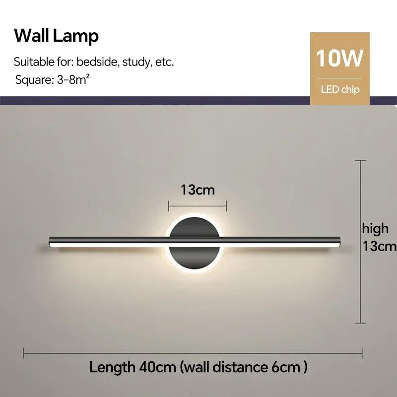 Modern LED Wall Lamp Bathroom Mirror Lamp Makeup Lamp For Living Room Bedroom Interior Decor Lighting Fixture Wall Sconce Luster