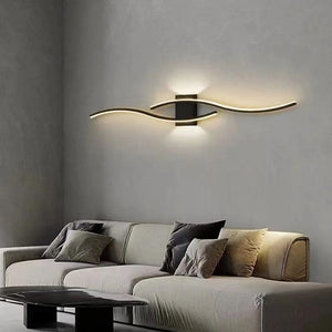 Modern LED Wall Lamp Long Strip Wall Light TV Background Decorative Indoor Lighting For Bedroom Living Room Home Fixture