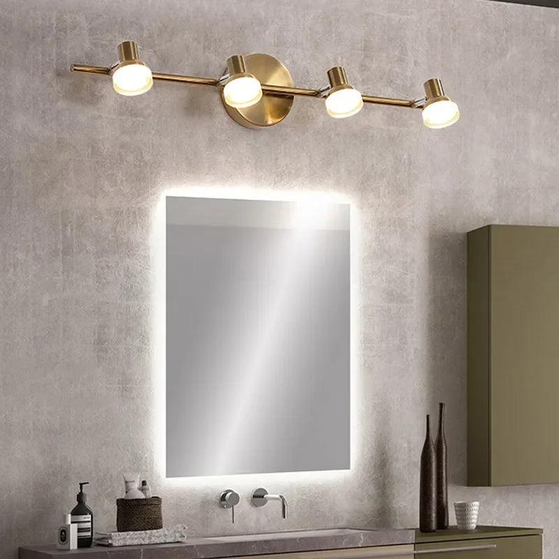 Modern LED Wall Lamp Mirror Headlight For Bathroom Bedroom Home Decor Fixtures Makeup Lustre Simple Wall Sconce AC 110V220V