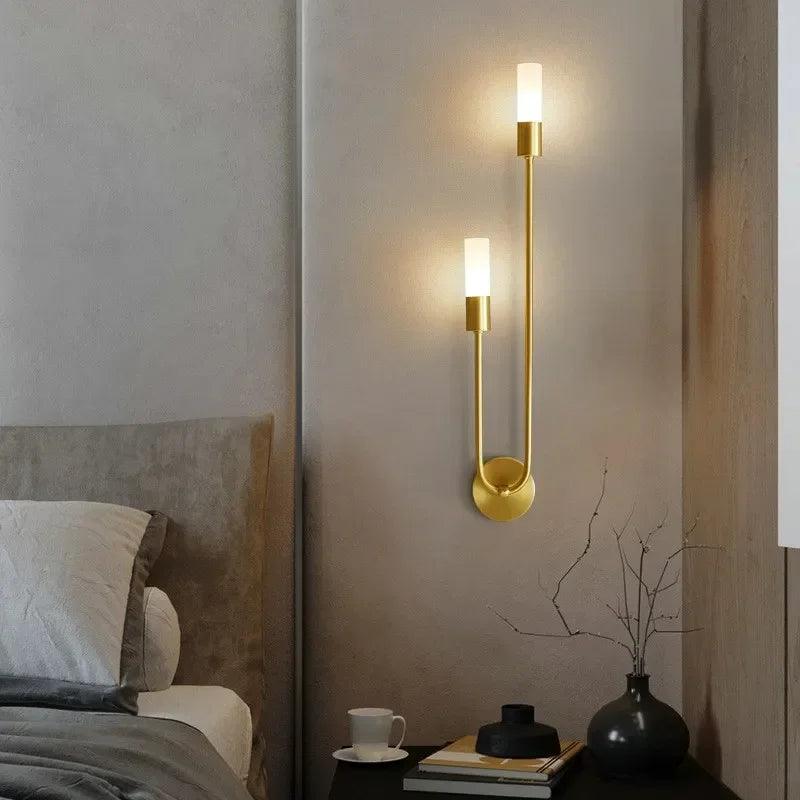 Modern LED Wall Light Bedroom Bedside Reading Aisle Light Living Room Kitchen Washroom Indoor Long Bar Rotatable Up Down Lightin