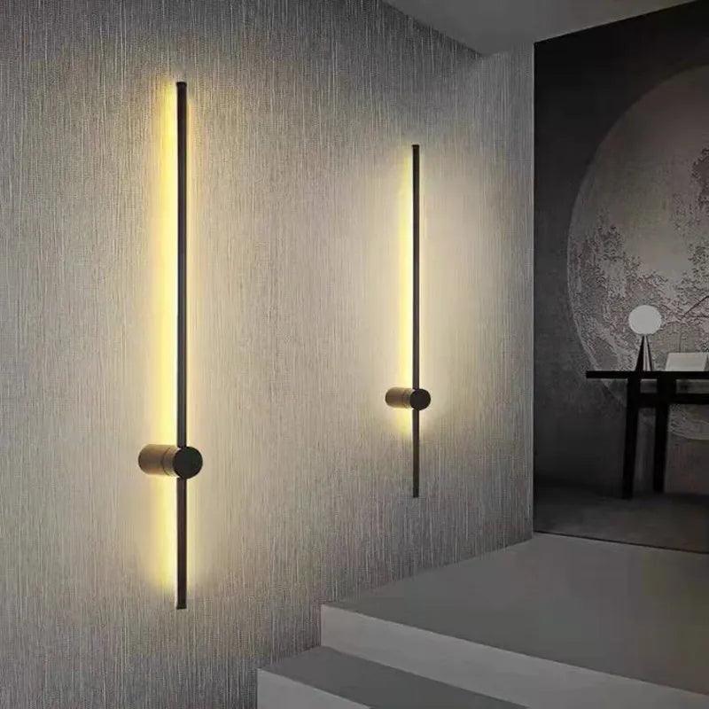 Modern LED Wall Light Revolving Indoor Long Wall Light Home Bedroom Stairs Living Room Sofa Background Wall Light