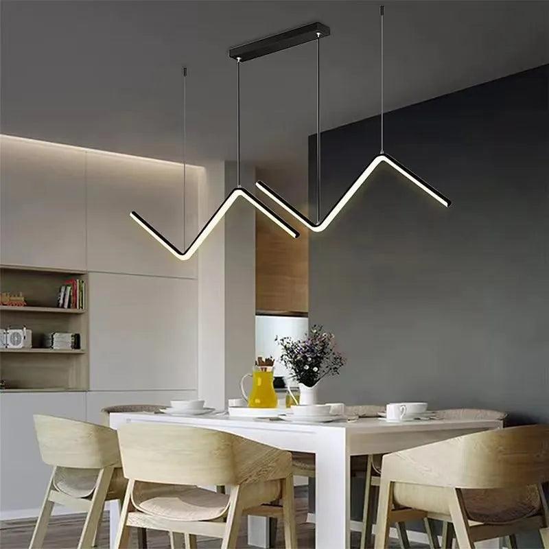 Modern Led Ceiling Chandelier for Table Dining Room Kitchen Bar Pendant Lighting Suspension Design Lusters Luminaires