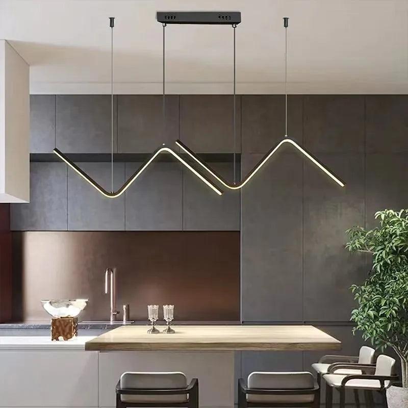 Modern Led Ceiling Chandelier for Table Dining Room Kitchen Bar Pendant Lighting Suspension Design Lusters Luminaires