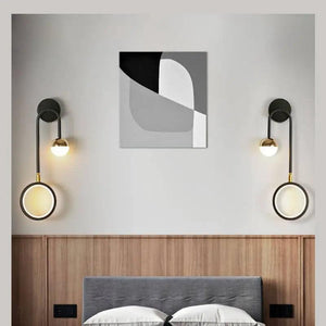 Modern Led Interior Wall Light Headboards Round Ball Background Wall Lamp Aisle Living Room Nordic Creative Decoration WallLamps