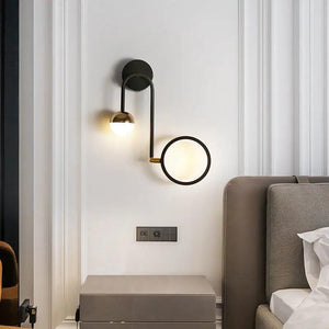 Modern Led Interior Wall Light Headboards Round Ball Background Wall Lamp Aisle Living Room Nordic Creative Decoration WallLamps