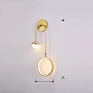 Modern Led Interior Wall Light Headboards Round Ball Background Wall Lamp Aisle Living Room Nordic Creative Decoration WallLamps