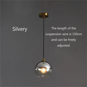 Modern Led Pendant Lamp Nordic Restaurant Bar Glass Pendant Lights for Living Room Fixtures Home Decor Bedroom Bedside Lighting