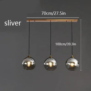 Modern Led Pendant Lamp Nordic Restaurant Bar Glass Pendant Lights for Living Room Fixtures Home Decor Bedroom Bedside Lighting