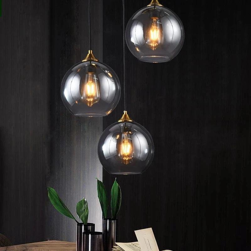 Modern Led Pendant Lamp Nordic Restaurant Bar Glass Pendant Lights for Living Room Fixtures Home Decor Bedroom Bedside Lighting