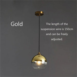 Modern Led Pendant Lamp Nordic Restaurant Bar Glass Pendant Lights for Living Room Fixtures Home Decor Bedroom Bedside Lighting