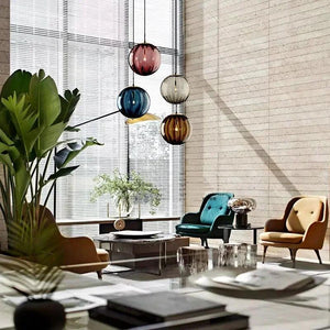 Modern Led Pendant Light Nordic Glass Ball Hanglamp For Bedroom Dining Room Bar Decor Loft Luminaire Suspension Kitchen Fixtures