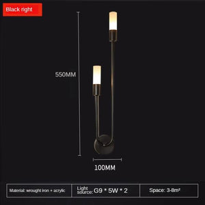 Modern Led Wall Light Gold Indoor Decor Vanity Lamparas De Pared Sconce Long Strip Nordic Living Room Kitchen Hall Bedroom Lamp