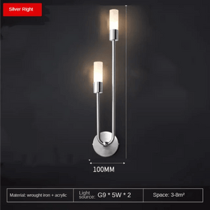 Modern Led Wall Light Gold Indoor Decor Vanity Lamparas De Pared Sconce Long Strip Nordic Living Room Kitchen Hall Bedroom Lamp