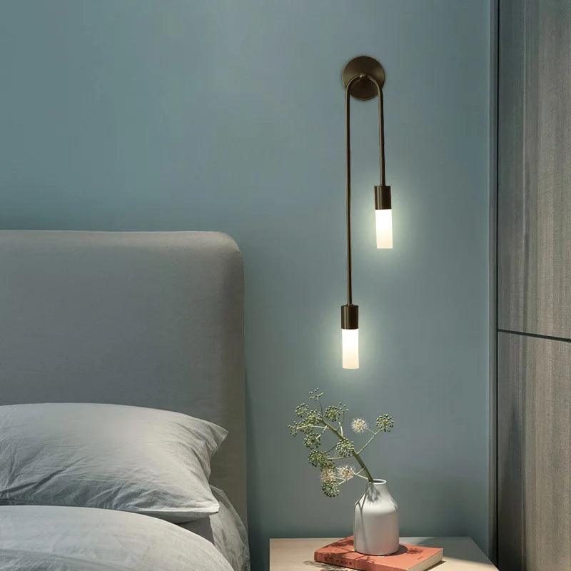 Modern Led Wall Light Gold Indoor Decor Vanity Lamparas De Pared Sconce Long Strip Nordic Living Room Kitchen Hall Bedroom Lamp