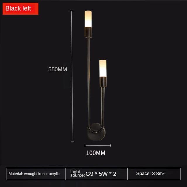 Modern Led Wall Light Gold Indoor Decor Vanity Lamparas De Pared Sconce Long Strip Nordic Living Room Kitchen Hall Bedroom Lamp