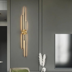 Modern Long Wall Lamp LED Living Room Dining Room Loft Wall Mounted Sconce Decoration Bedroom Bedside Light Staircase Fixture