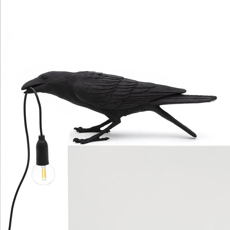 Modern Lucky Bird Table Lamp Bedroom Bedside Living Room Table Lights Resin Animal Lively Home Decor Lighting Fixture Wall Lamp