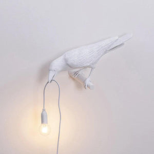 Modern Lucky Bird Table Lamp Bedroom Bedside Living Room Table Lights Resin Animal Lively Home Decor Lighting Fixture Wall Lamp