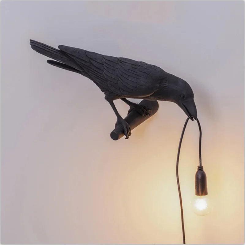 Modern Lucky Bird Table Lamp Bedroom Bedside Living Room Table Lights Resin Animal Lively Home Decor Lighting Fixture Wall Lamp