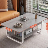 Modern Luxury Coffee Tables Living Room Nordic Glam Square Coffee Tables Minimalist Unique Table Basse De Salon Home Furniture