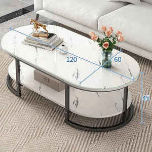 Modern Luxury Coffee Tables Living Room Nordic Glam Square Coffee Tables Minimalist Unique Table Basse De Salon Home Furniture