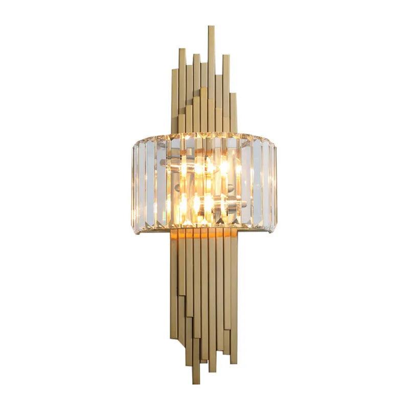 Modern Luxury Hardware Crystal Wall Lamp For Living Room Tv Bedroom Night Lighting Study Decoration Home Indoor Fixtures