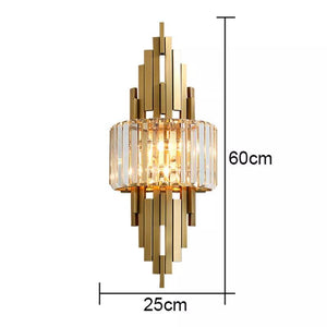 Modern Luxury Hardware Crystal Wall Lamp For Living Room Tv Bedroom Night Lighting Study Decoration Home Indoor Fixtures