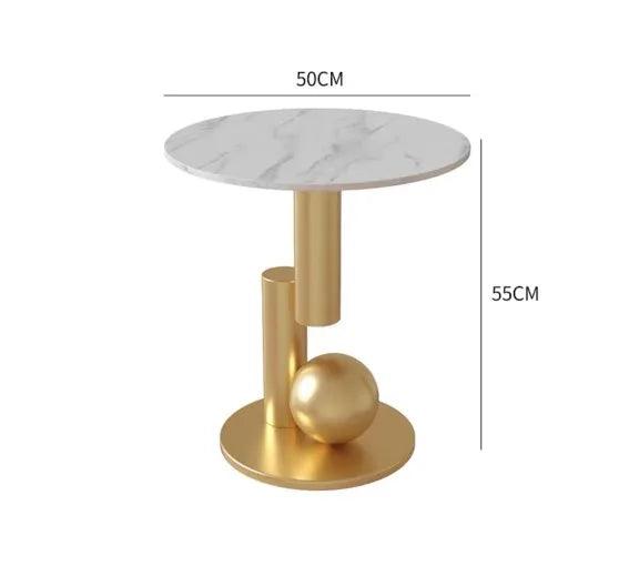 Modern Marble Effect Coffee Tables Luxury Legs Metal Nordic Oval Side Table White Premium Table Basses De Salon Home Furniture