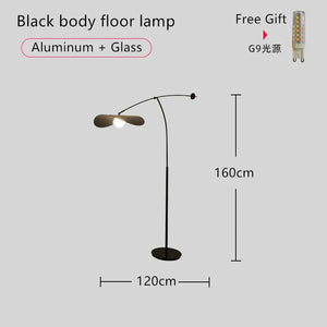 Modern Minimalist Designer Fishing Led Floor Lamp Bedroom Reading Atmosphere Long Arm Lights Adjustable Home Decor Chandelier