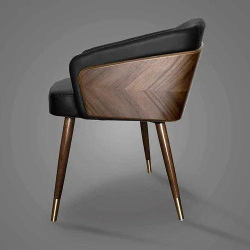 Modern Minimalist Dining Chair Luxury Wooden Armchair High Quality Lounge Chairs Comfortable Seat Kitchen Furniture HY50DC