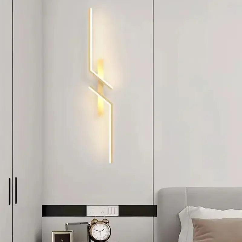 Modern Minimalist LED Wall Lamp Lights For Bedroom Bedside Living Room Bar Grille Sofa Lobby TV Background Lighting Decoration