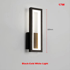 Modern Minimalist Wall Lamps Home Decor Living Room Bedroom Bedside 17w Ac96v-260v Led Sconce Black White Light Aisle Decoration