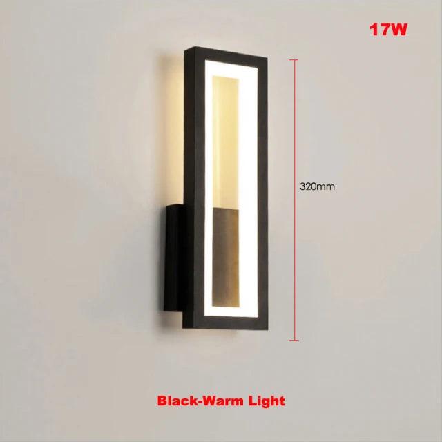 Modern Minimalist Wall Lamps Home Decor Living Room Bedroom Bedside 17w Ac96v-260v Led Sconce Black White Light Aisle Decoration