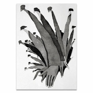 Modern Nordic Black White Abstract Characters Fashion Poster Painting Canvas Print Art Wall Picture Porch Living Room Home Decor