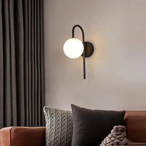 Modern Nordic LED Lustre Golden Black Wall Lamp Indoor Lighting Fixtures for Bedroom Living Room Wall Sconce Wall Lights