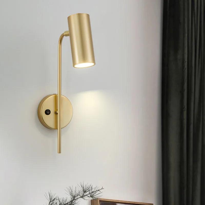 Modern Rotatable Wall Lamp Living Room Background LED Wall Light Bedroom Bedside Light Aisle Long Pole Switch Lamp