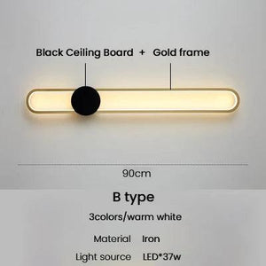 Modern Sconce Led Wall Lamp Long Wall Light For Bedroom Living Room Surface mounted background Room Decor Wall Lighting Fixture