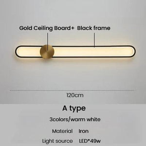 Modern Sconce Led Wall Lamp Long Wall Light For Bedroom Living Room Surface mounted background Room Decor Wall Lighting Fixture