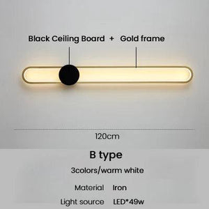 Modern Sconce Led Wall Lamp Long Wall Light For Bedroom Living Room Surface mounted background Room Decor Wall Lighting Fixture