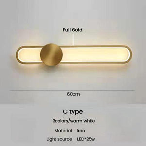 Modern Sconce Led Wall Lamp Long Wall Light For Bedroom Living Room Surface mounted background Room Decor Wall Lighting Fixture