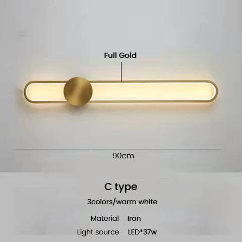 Modern Sconce Led Wall Lamp Long Wall Light For Bedroom Living Room Surface mounted background Room Decor Wall Lighting Fixture