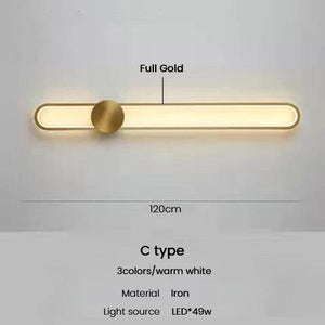 Modern Sconce Led Wall Lamp Long Wall Light For Bedroom Living Room Surface mounted background Room Decor Wall Lighting Fixture