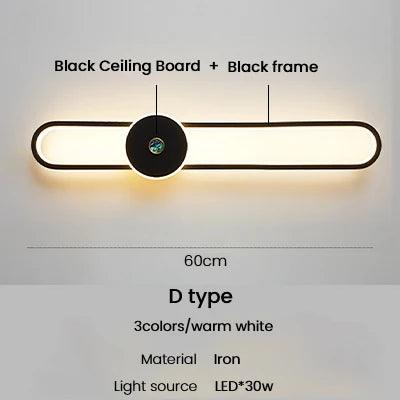 Modern Sconce Led Wall Lamp Long Wall Light For Bedroom Living Room Surface mounted background Room Decor Wall Lighting Fixture